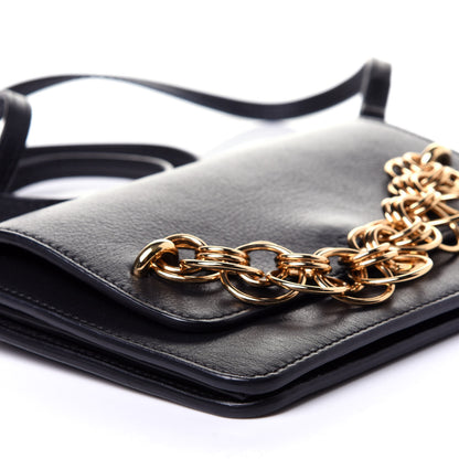 Chloe Smooth Calfskin Drew Bijou Clutch Black 6 of 10