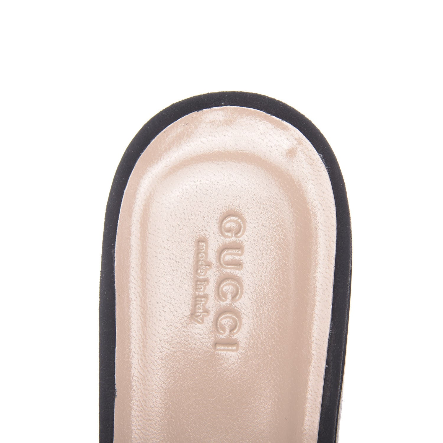 Gucci Kid Scamosciato GG Marmont Fringe Slippers 39 Black 6 of 8