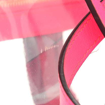 Gucci Vinyl Web Mini Ophidia Transparent Shoulder Bag Fluorescent Fuchsia 10 of 12