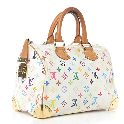 Louis Vuitton Monogram Multicolor Speedy 30 White 2 of 11