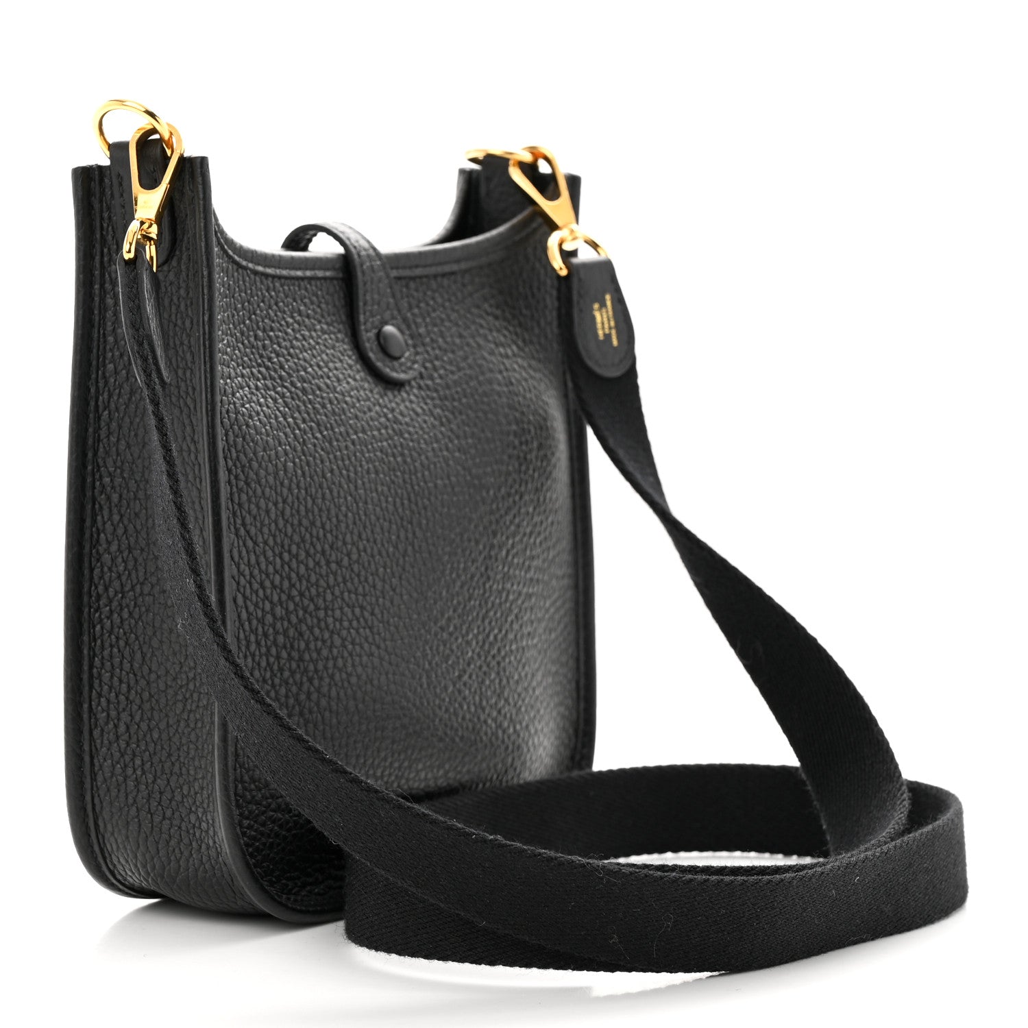 Hermes Taurillon Clemence Evelyne TPM Black 3 of 11