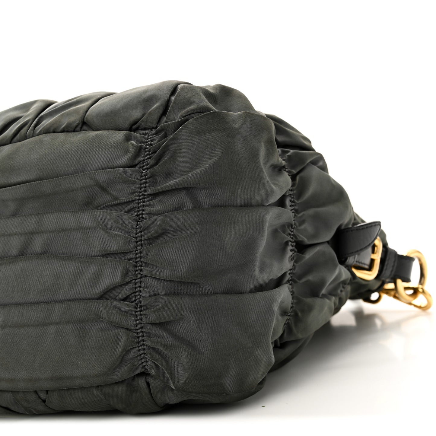 Tessuto Nylon Gaufre Tote Fumo