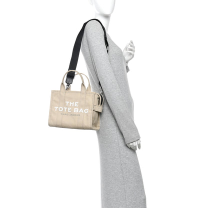 Marc Jacobs Cotton Canvas Colorblock Small The Traveler Tote Bag Beige Multicolor 2 of 10
