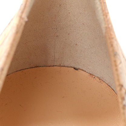Christian Louboutin Cork Snake Print Bianca 140 Pumps 36 Beige 12 of 13