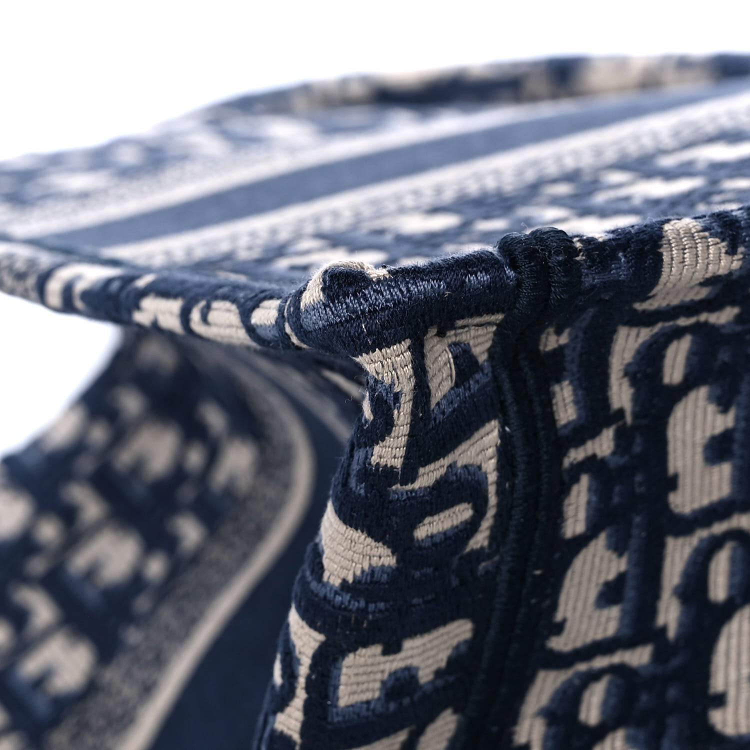 Christian Dior Oblique Medium Book Tote Blue Multicolor 11 of 12