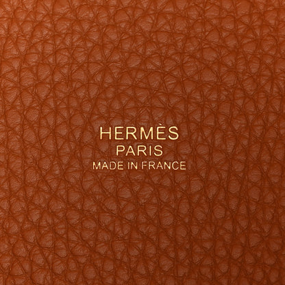 Hermes Taurillon Clemence Picotin Lock 22 MM Gold 6 of 10