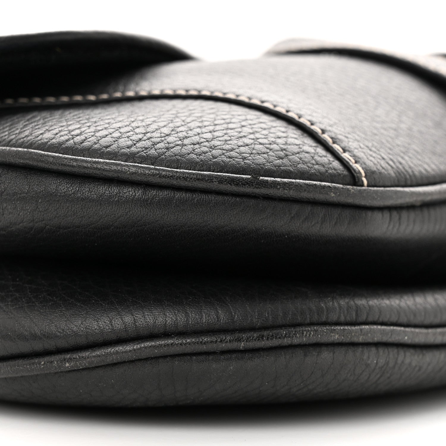 Christian Dior Calfskin Double Saddle Bag Black 9 of 11