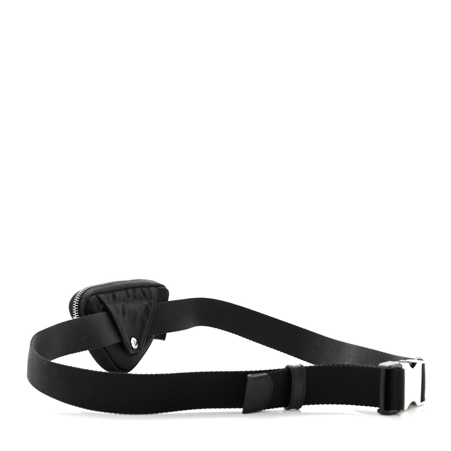 Re-Nylon Belt With Triangle Pouch 85 34 Black