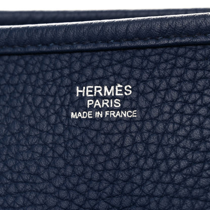 Hermes Taurillon Clemence Evelyne III GM Bleu Saphir 6 of 10