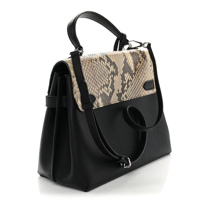 Louis Vuitton Snakeskin Lockme Ever MM Black Natural 3 of 9