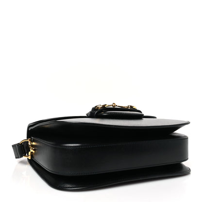 Gucci Textured Calfskin Horsebit 1955 Shoulder Bag Black 4 of 9