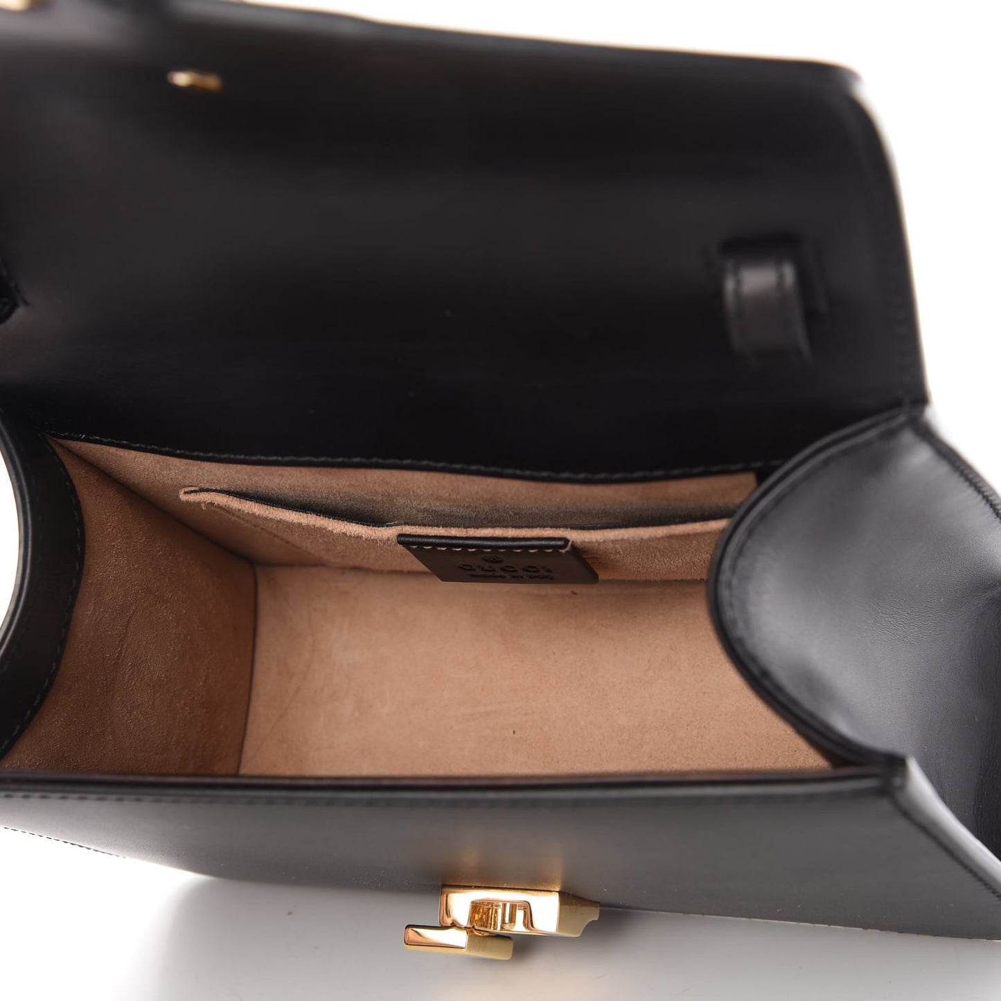 Calfskin Mini Sylvie Top Handle Bag Black