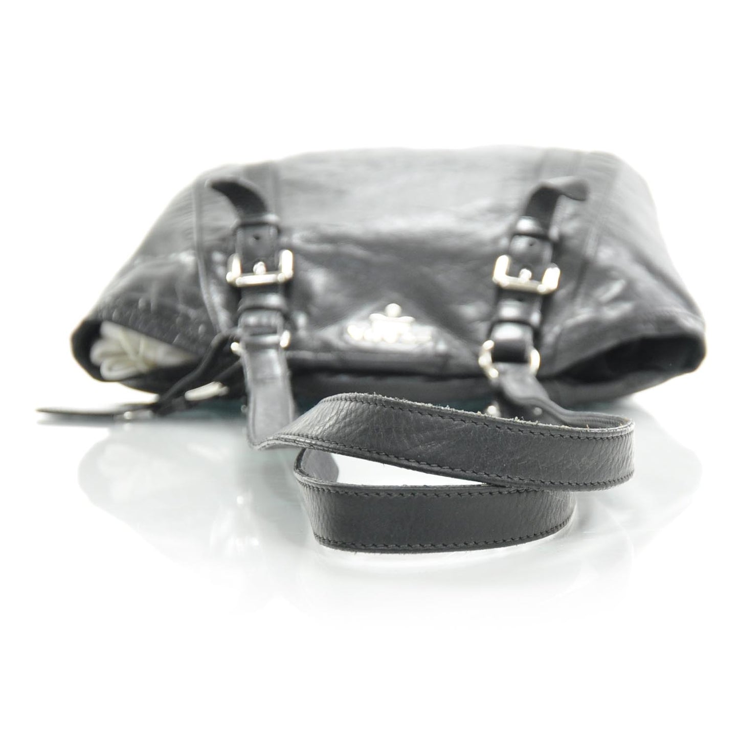 Leather Large New Look Tote Black