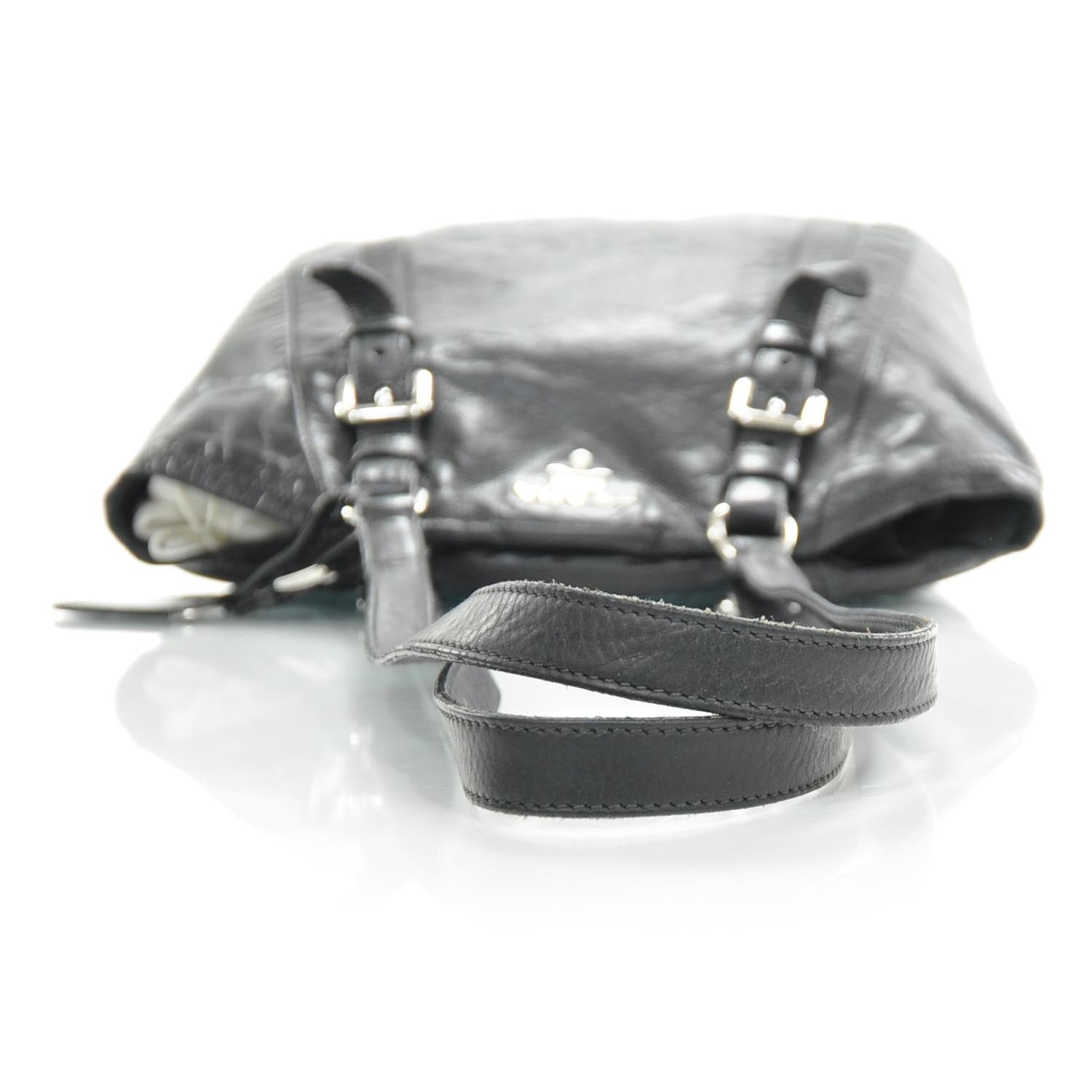 Prada Leather Large New Look Tote Black 6 of 10