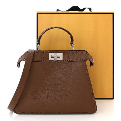 Fendi Cuoio Romano Selleria Chamois Small Peekaboo I SEE U Satchel Mou 10 of 10