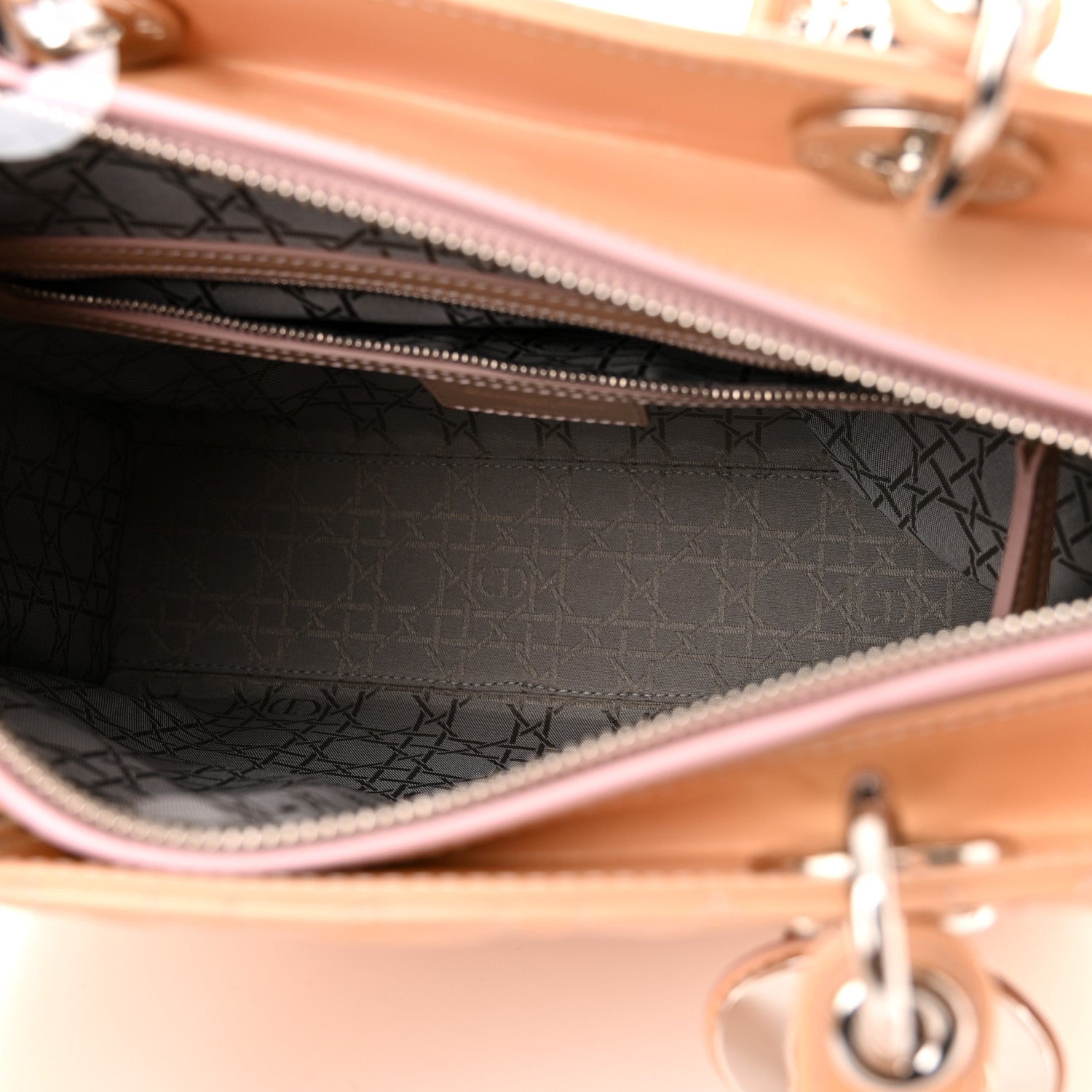 Christian Dior Patent Cannage Large Lady Dior Light Pink 5 of 11