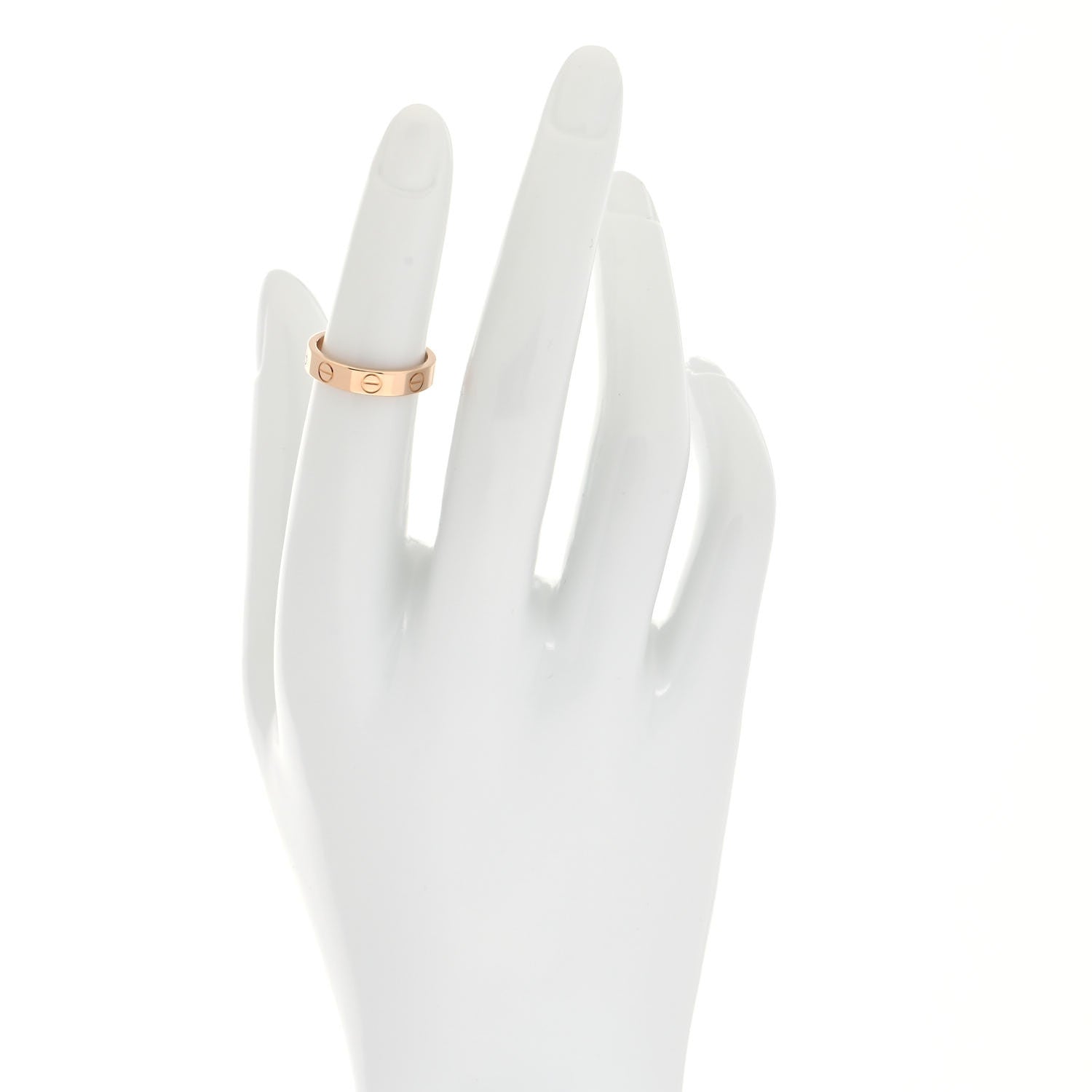 Cartier 18K Pink Gold 3.5mm LOVE Wedding Band Ring 48 4.5 2 of 4