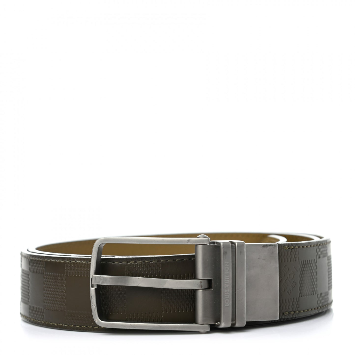 Damier Infini Calfskin Boston 30mm Reversible Belt 100 40 Moka