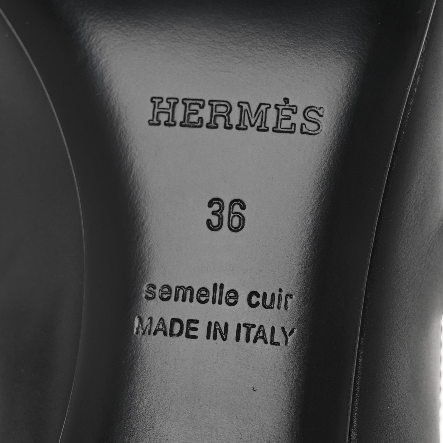 Hermes Calfskin Kiara 40 Pumps 36 Black 7 of 9
