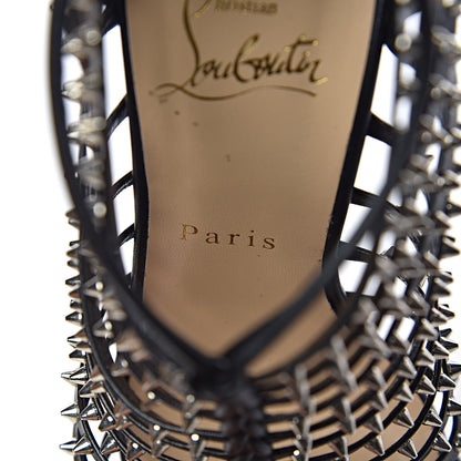 Christian Louboutin Kid Millaclou 100 Cage Sandals 35.5 Black 6 of 9