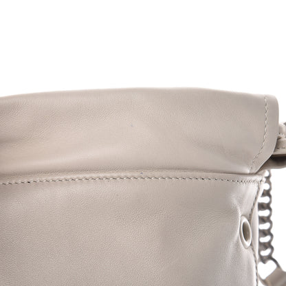 Saint Laurent Lambskin Small Teddy Bucket Bag White 11 of 11