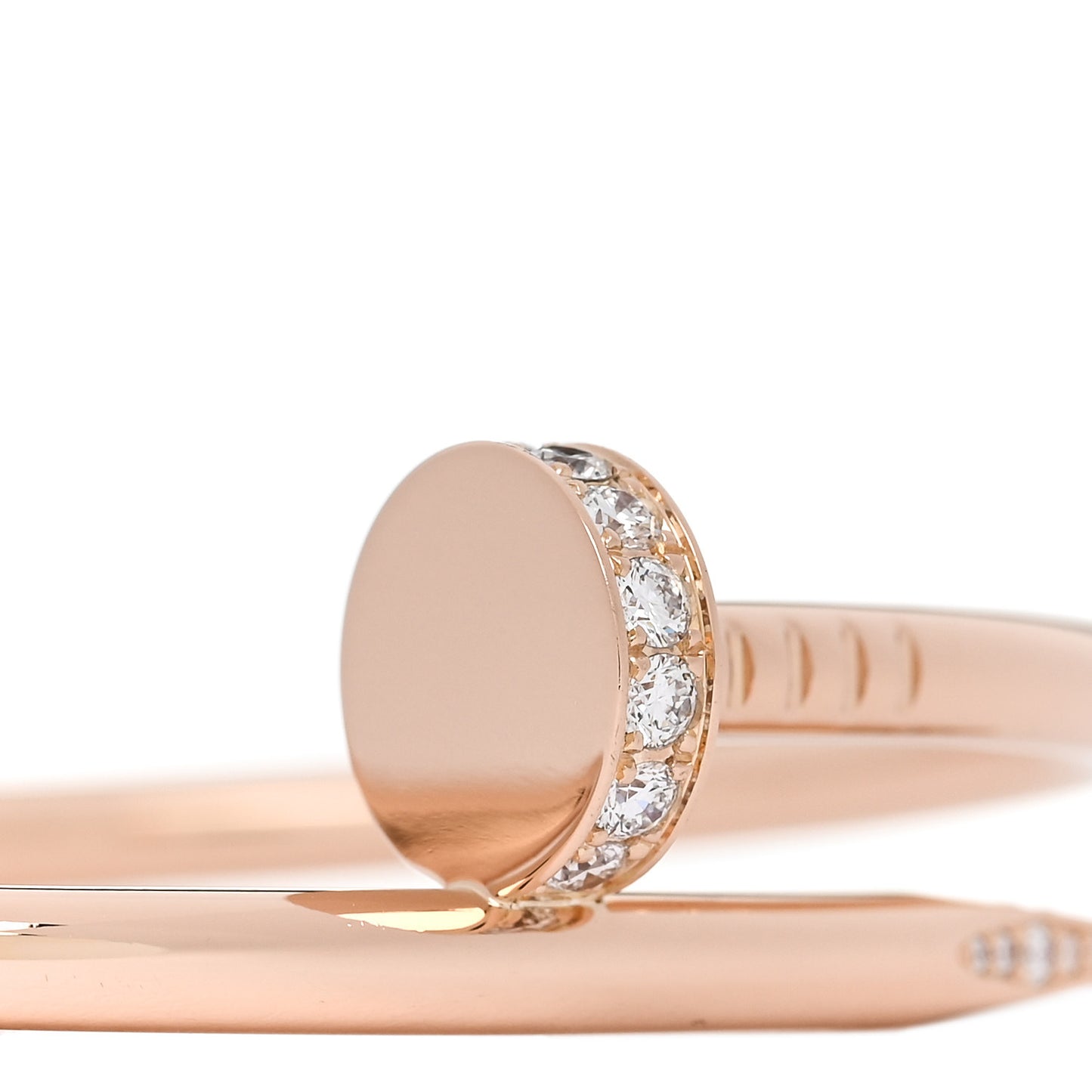 18K Pink Gold Diamond Juste Un Clou Bracelet 16