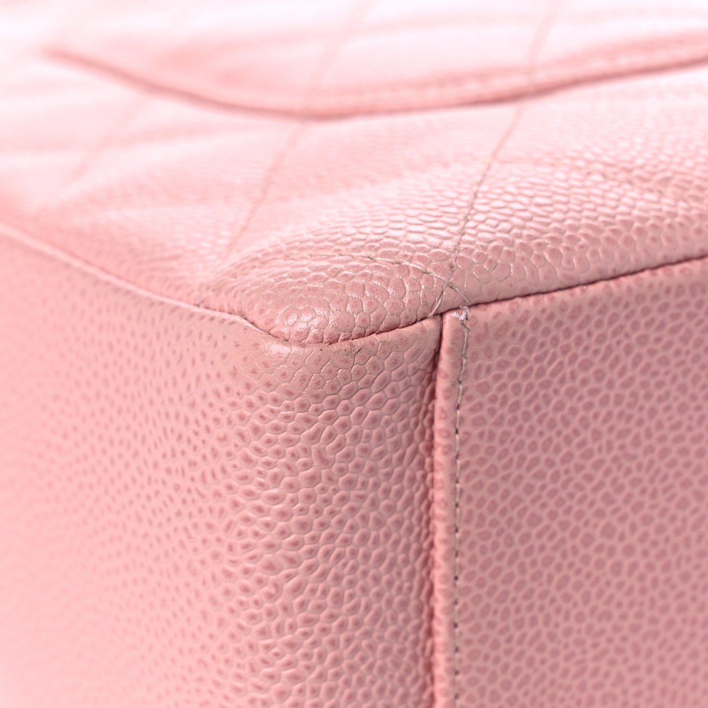 Caviar Quilted Petit Shopping Tote PST Pink