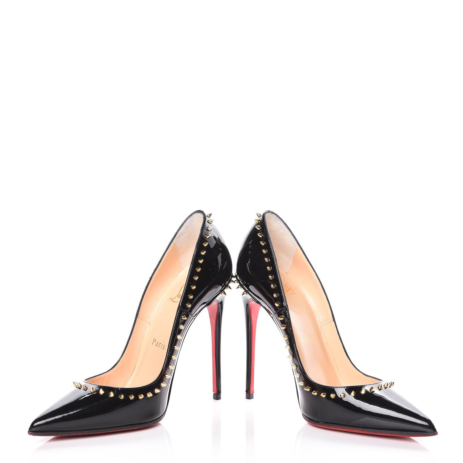 Christian Louboutin Patent Anjalina 120 Pumps 35 Black 5 of 13