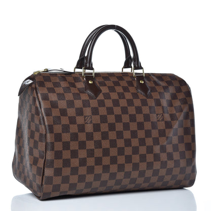 Louis Vuitton Damier Ebene Speedy 35 3 of 10