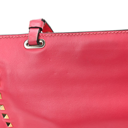 Valentino Garavani Vitello Small Rockstud Tote Deep Rose 17 of 17