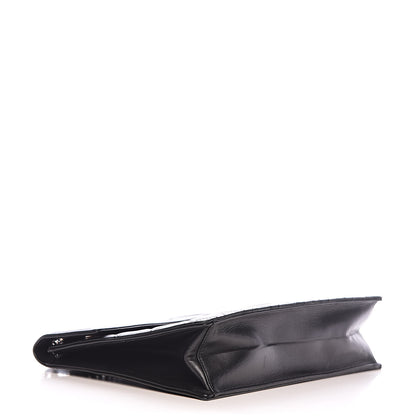 Chanel Lambskin Top Handle Logo Flap Black 4 of 13