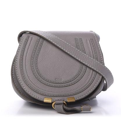 Chloe Calfskin Mini Marcie Round Crossbody Bag Cashmere Grey 1 of 10