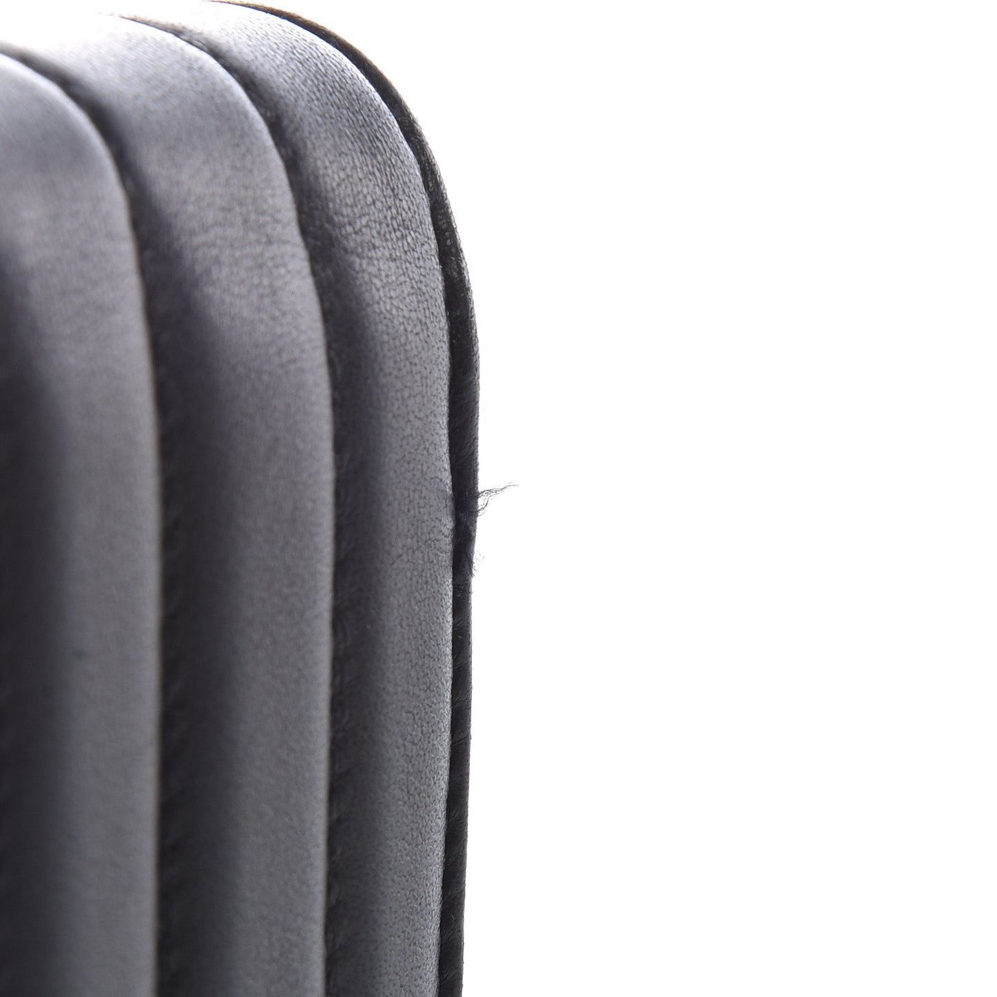 Lambskin Matelasse Monogram Vicky Tri-Fold Wallet Black