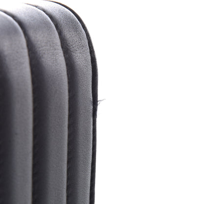 Saint Laurent Lambskin Matelasse Monogram Vicky Tri-Fold Wallet Black 10 of 11