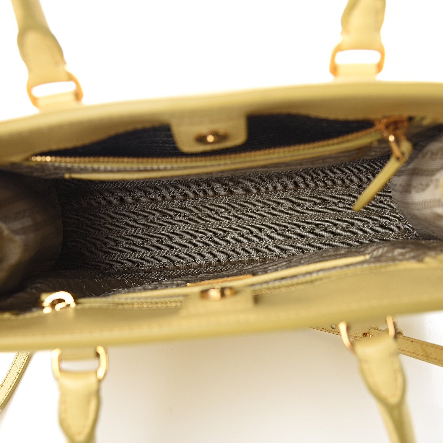 Prada Saffiano Lux Parabole Tote Ginestra 4 of 12