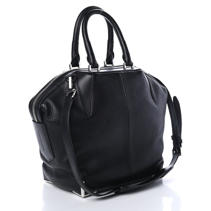 Alexander Wang Pebbled Calfskin Small Emile Black Silver Hardware 2 of 4
