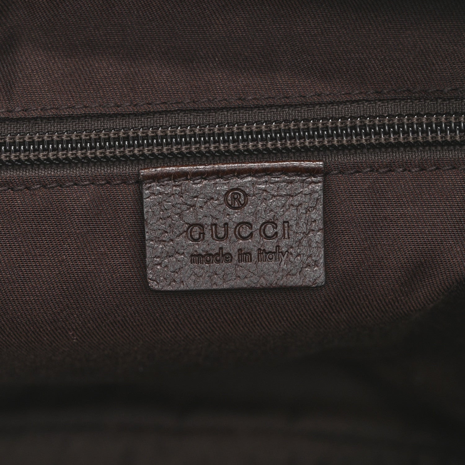 Gucci Monogram Medium Half Moon Hobo Dark Brown 9 of 22