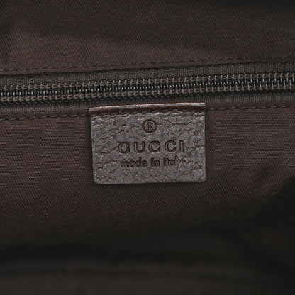Gucci Monogram Medium Half Moon Hobo Dark Brown 9 of 22