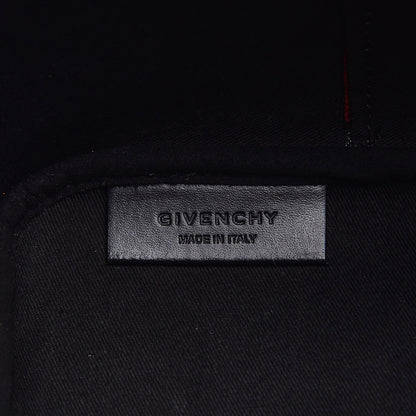 Givenchy Textured Coated Canvas Floral Print Large Antigona Tote Black Red 7 of 7