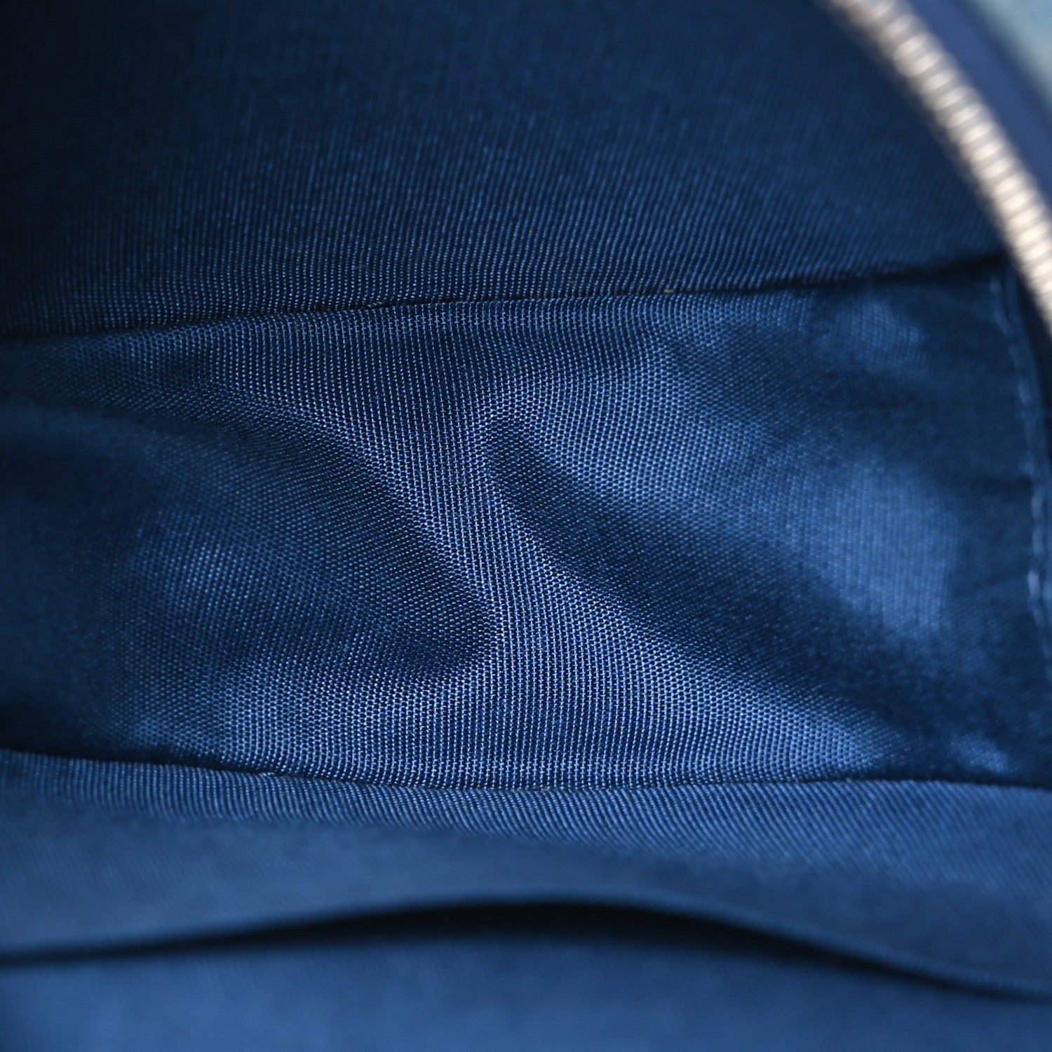 Chanel Denim Quilted Round Clutch With Chain Blue 5 of 10