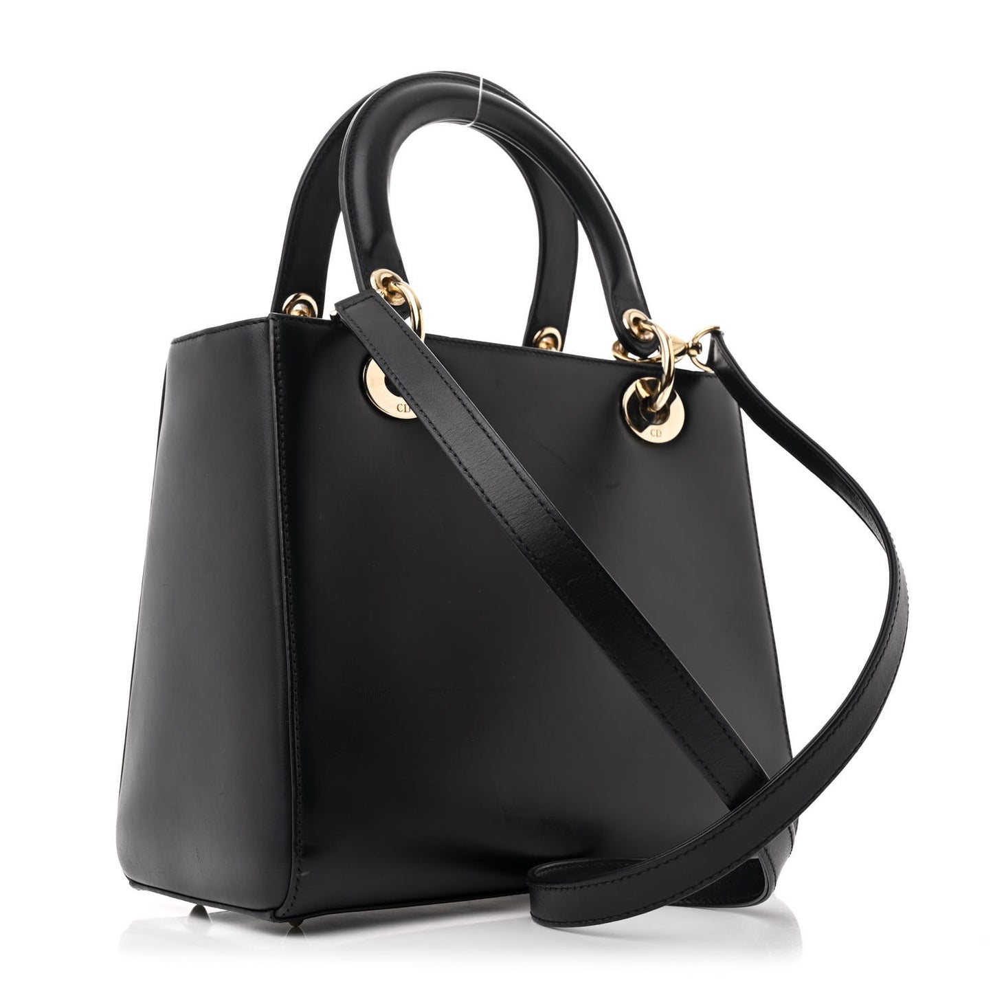 Calfskin Pockets Medium Lady Dior Blue