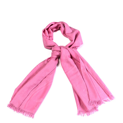 Hermes Cashmere Silk New Libris Stole Rose Bonbon 1 of 4