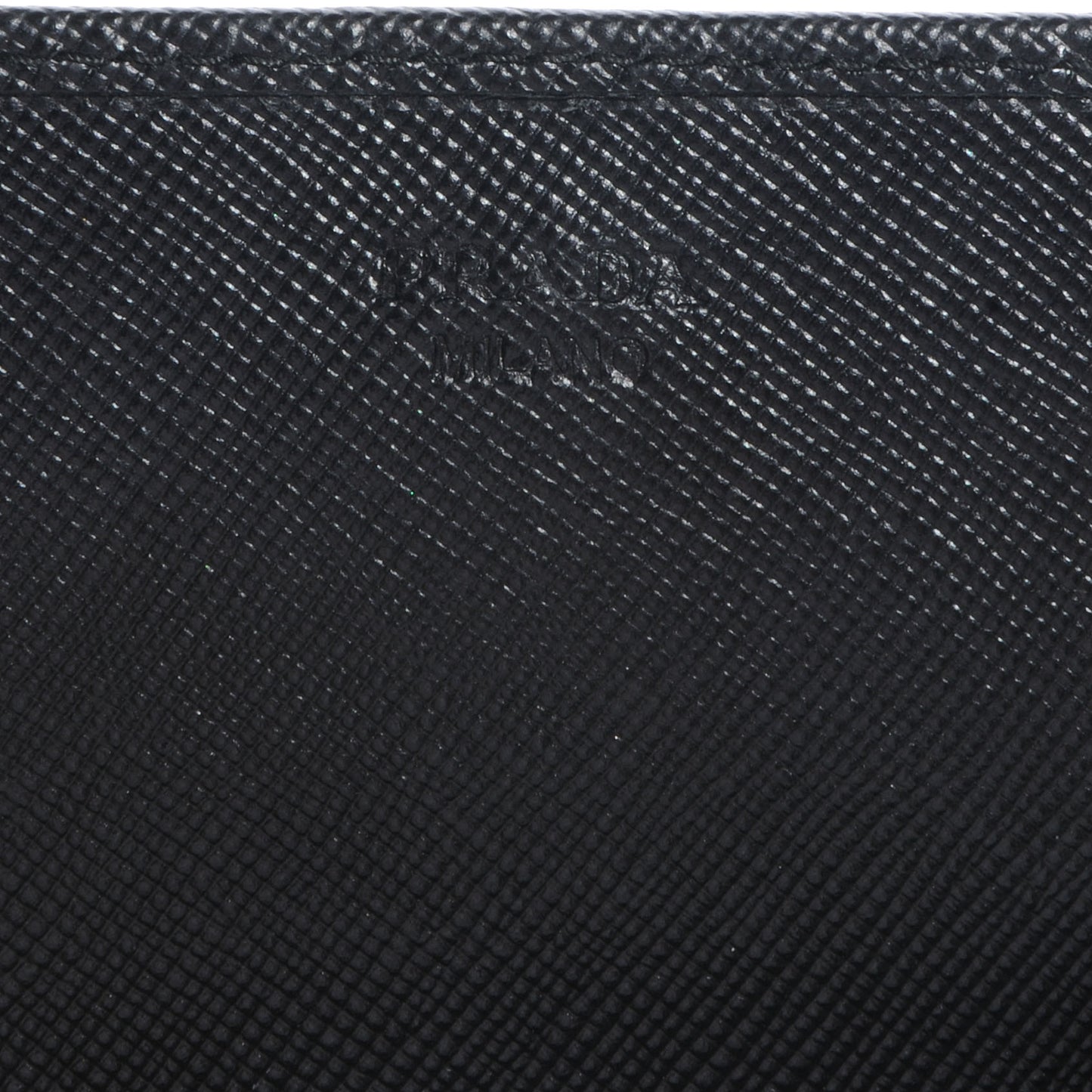 Saffiano Metal Oro Chain Wallet Nero Black
