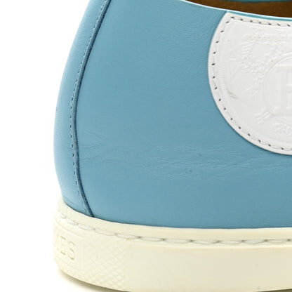 Hermes Calfskin One Sneakers 38 Blue 10 of 11