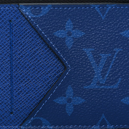 Louis Vuitton Monogram Taiga Coin Card Holder Cobalt 7 of 10