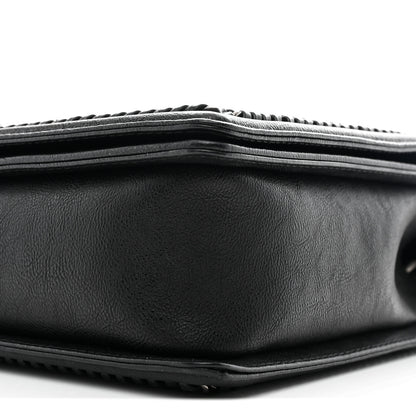 Chanel Calfskin Quilted Large Boy Top Handle Flap Black 10 of 10