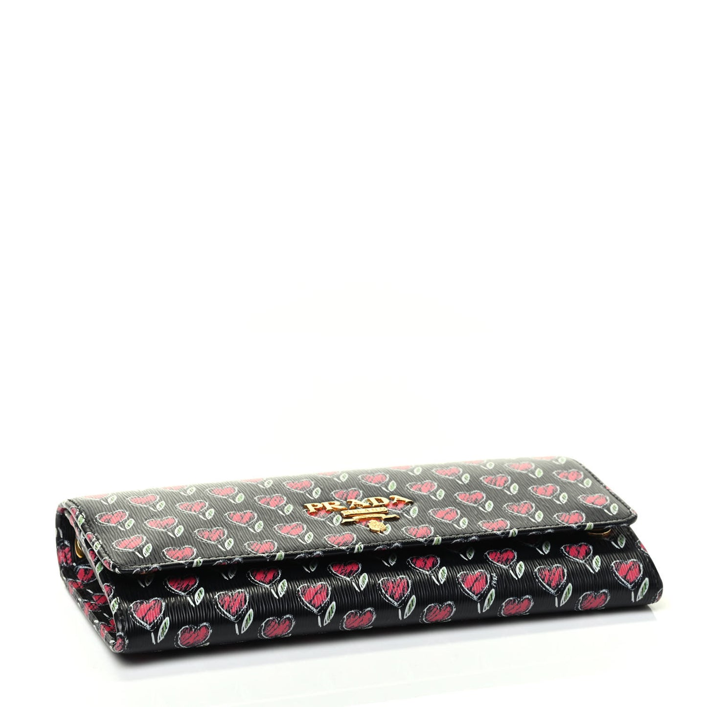 Vitello Move Love Chain Wallet Black