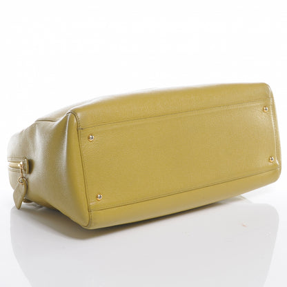 Chanel Caviar Large CC Shoulder Bag Chartreuse 4 of 7