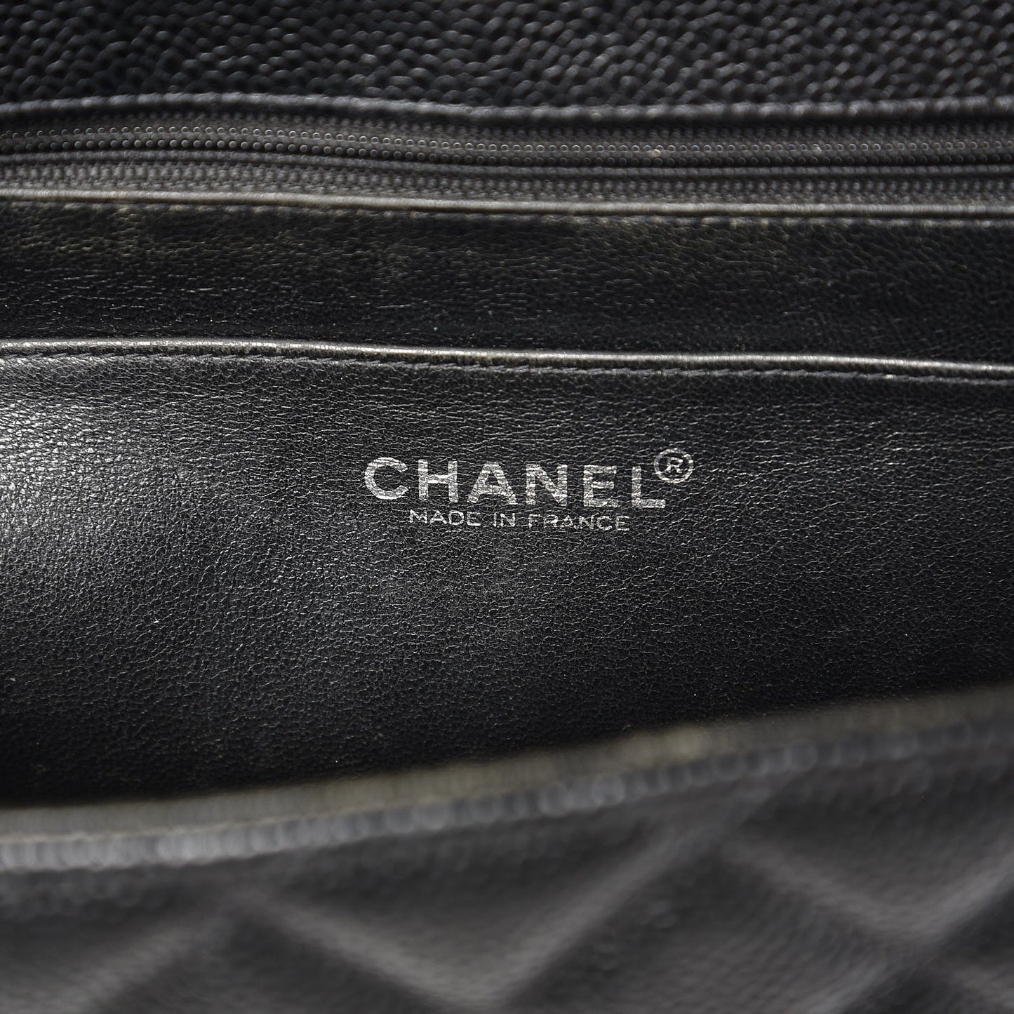 Caviar Quilted Jumbo Single Flap Black