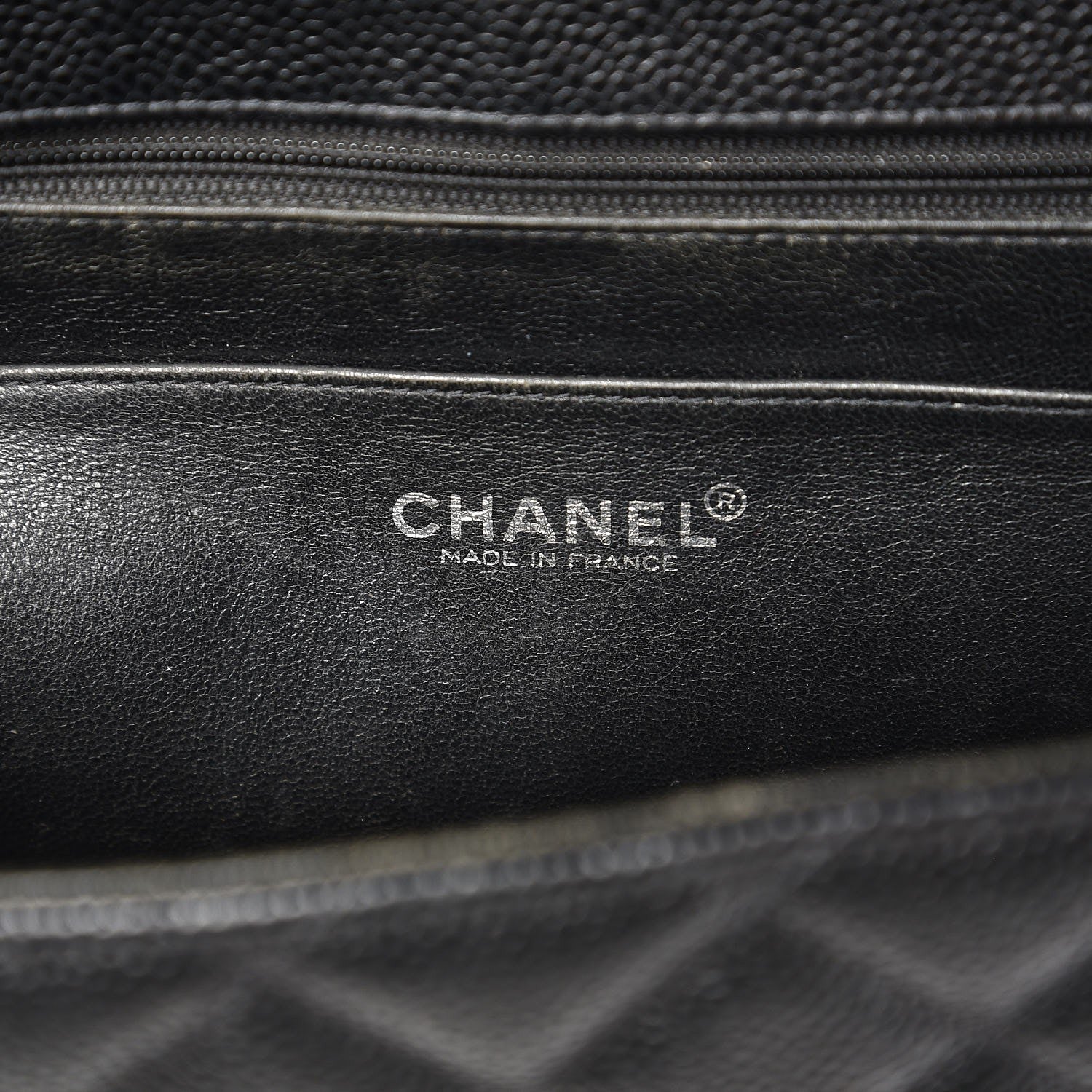 Chanel Caviar Quilted Jumbo Single Flap Black 7 of 17